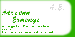 adrienn ermenyi business card